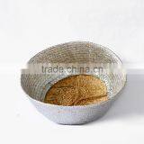 Gold and Silver Seagrass Storage Baskets, Belly Seagrass Baskets thumbnail-5
