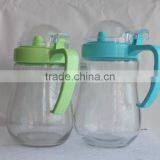 550ml 18oz Kitchen Use Glass Oil Bottle Vinegar Jar With Plastic Lid thumbnail-2