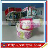 2016 Fashion Spay Printing Eco-Environmental Silicone Boy Golf Belt thumbnail-1