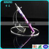 China Wholesale Arch Clear Acrylic Desktop Pen Display Stand With Round Base thumbnail-3