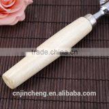 Factory Price Top Quality Hot Sale Wood Handle Stainless Steel Material Pizza Cutter thumbnail-4