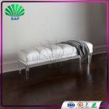 Plexiglass Lounge Sofa Acrylic 2 Seat Salon Waiting Room Bench Living Room Leisure Chair thumbnail-2