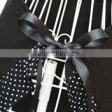 Hot Black Cute Girls Bowknot Lady's Kitchen Restaurant Women's Cake Apron With Pocket thumbnail-3