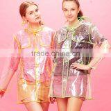 2015 Fashion Transparent Rain Coat EVA Raincoat thumbnail-1