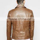 Brown Leather Motorbike Jacket thumbnail-2