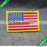 Custom Make National Flag Embroidery Patch With Loop and Hook Backing thumbnail-3