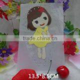 2016 Hot Sale Cute Lively Custom Heat Transfer Label Sticker With Diamond thumbnail-4