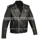 Mens Leather Motorbike Jacket thumbnail-1