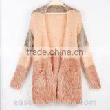 V Neck Men Cardigan Striped Fashion Mohair Sweater thumbnail-1