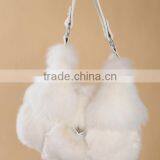 2016 New Arrival Fashion Factory Price Real Silver Fox Fur Lady Handbag thumbnail-2