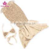 Shinny Sequined Mermaid Swimsuit & Beachwear, Mother and Me Beach Bikini, Sexy Baby Girls Bikini thumbnail-4