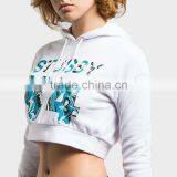 Ladies Sexy Hoodies Solid Color Long Sleeve Hoodies thumbnail-3