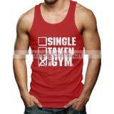 Custom Silk Screen Printing Wholesale Bodybuilding Stringer 100 Cotton Tank Top thumbnail-2