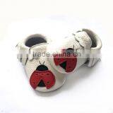 New Arrival Leather Rubber Sole Baby Moccasins thumbnail-4