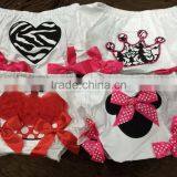 RANDOM DELIVERY ONLY Baby Girls Embroidery Bloomers Infant Bloomers Baby Bloomers Baby Shorts Girls Embroidery Diaper Cover thumbnail-1