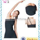 Women One Shoulder Yoga Tank Top thumbnail-1