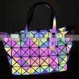 Colorful 7colors Flash 0.8mm Reflective Iridescent Leather Fabric for Bags Material thumbnail-3