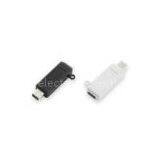 DC Plug In Mini USB To Micro USB Adapters For Mobile Phone Black / White