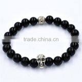Fashion Skull Head Bead Bracelet for Men Women European Style Bead Bracelet thumbnail-5