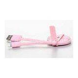 Pink Lightning IPhone USB Charger Cable / Apple Charger Cable For IPhone 4 / 5