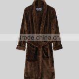 Microfiber Plush Fleece Bathrobe for Men and Women thumbnail-2