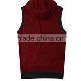 Bulk Order OEM Services Custom Sleeveless Wholesale Cotton Hoodie Sweatshirt Zip Coat thumbnail-2