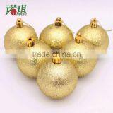 6/bag 6cm Glitter Ball Ball Plating a Variety of Colors Tree Decorations Christmas Decorations 80g