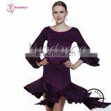 AB015 2014 High Quality Polyester Sexy Dance Shirt Brown thumbnail-1