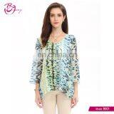 New Style Women Summer Fashion Floral Polyester Casual Garment