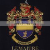 SIMPSON HAND EMBROIDERED FAMILY CREST COAT OF ARMS EMBLEM FRAME EB-161