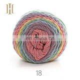 Lucky Weaver Warm and Toasty Acrylic Cotton Blend Yarn,crochet Rainbow Yarn Cakes thumbnail-1
