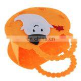 New Customized Printed Felt Trick Treat Tote Bags Halloween Felt Pumpkin Candy Bag thumbnail-3