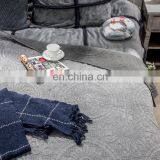China Factory Custom Queen Size Dark Grey Mandala Embroidered Quilt Cover/Bedding Set thumbnail-2