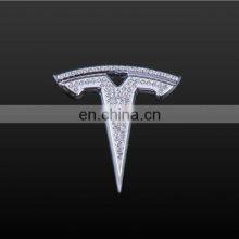 Car Sticker Badge Decals For Tesla Model 3/S Rear Trunk Emblem Car Crystal Diamond Decal Decorative Accessories thumbnail-3
