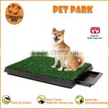 (1004) pet potty sythetic grass mat 3-pieces relief system dog pet toilet tray