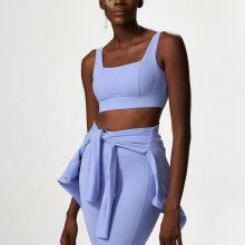 Plus Sizes Winter Custom Brand Yashion Logo Sport Yoga Wear Jacket Zipper Yoga 3-piece Set thumbnail-2