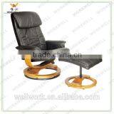 WorkWell Antique Wooden Recliner Chair With Footrest Kw-R49 thumbnail-1