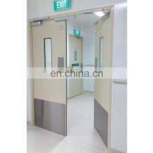 Steel Fireproof Door Fire Rated Push Glass Door With Panic Bar for Sale thumbnail-4