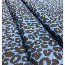 10oz Ready Made Leopard Print Washed Denim Fabric Jean Short Bags Dresses Upholstery Cloth 150cm Width W719 thumbnail-3