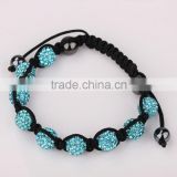 Wholesale - 9pcs shamballa shambala bracelets disco ball beads crystal Friend bracelets