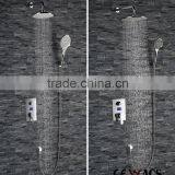 Digital Thermostatic Led Shower Set Shower Head Set With Rainfall Waterfall Shower thumbnail-5