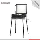 360 Degree Rolling Wheels Aluminum Professional Makeup Trolley Case