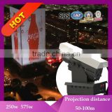 Colorful advertising four gobos projector changing by turn
