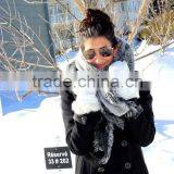 High Quality Star Favourite Warm Thick Winter Wool Scarf Lady Fashion Pashmina Shawl thumbnail-4