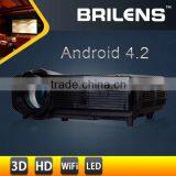 Brilens CL1280A Vicky LCD Digital Support WiFi 3000:1 Android Mini Projector 3000 Lumen Led/full hd Projector With Built-in pc