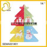 Plastic Melamine Christmas Tree Shape Plate thumbnail-1