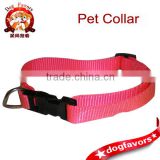 Hot Pink Adjustable Nylon Female Dog Collar Old