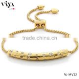 High End Custom Design Stainless Steel bracelet Jewelry Findings monica chain bracelet accessories for jewelry wholesale