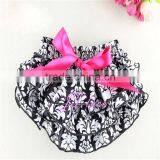 Viridian Chevron Shorts- Satin Fabric Baby Shorts- Kids Shorts With Big Bnows thumbnail-3