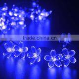 blue color cherry blossom light strings for garden and outdoor Christmas party